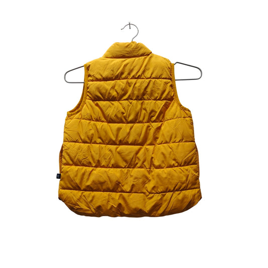 GAP Kids Puffer Vest Yellow Mustard Lightweight Quilted Zip Sleeveless Winter
