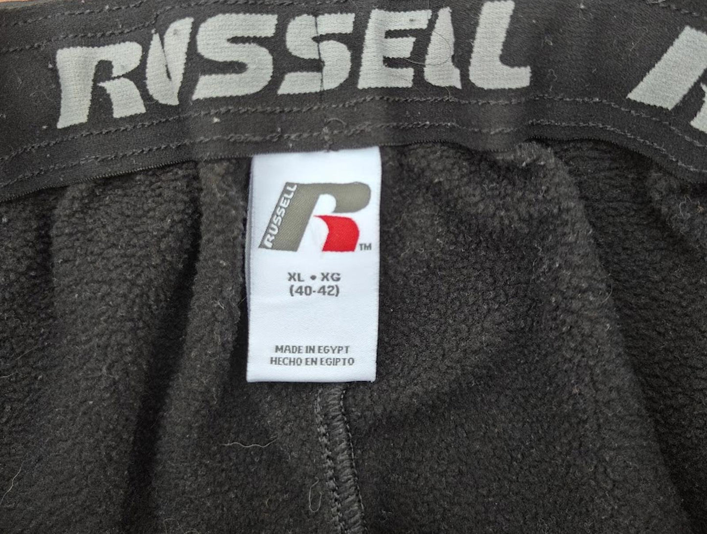 Russell Athletic Black Sweatpants Men’s Size XL Joggers Lounge Gym