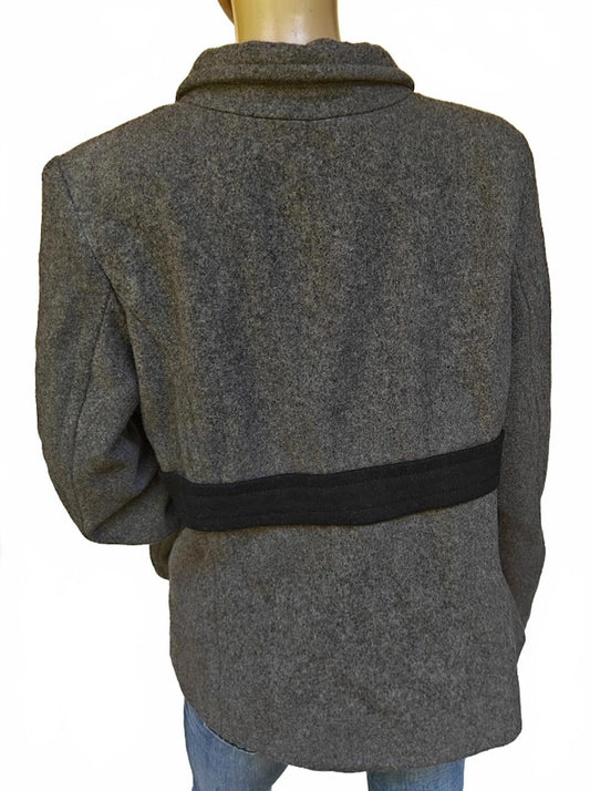 Old Navy Gray Wool Blend Coat Women’s Size XL