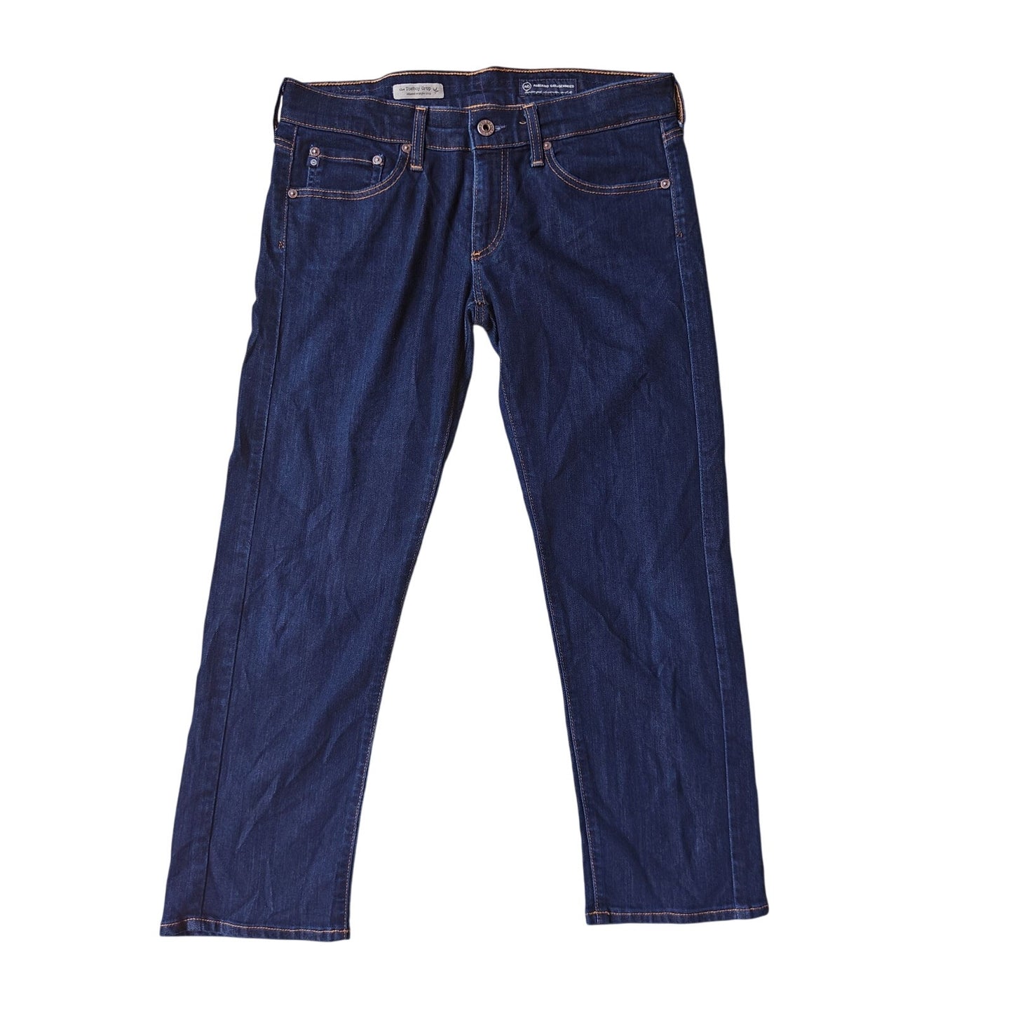 AG Adriano Goldschmied Women’s 28R Tomboy Crop Jeans Dark Wash