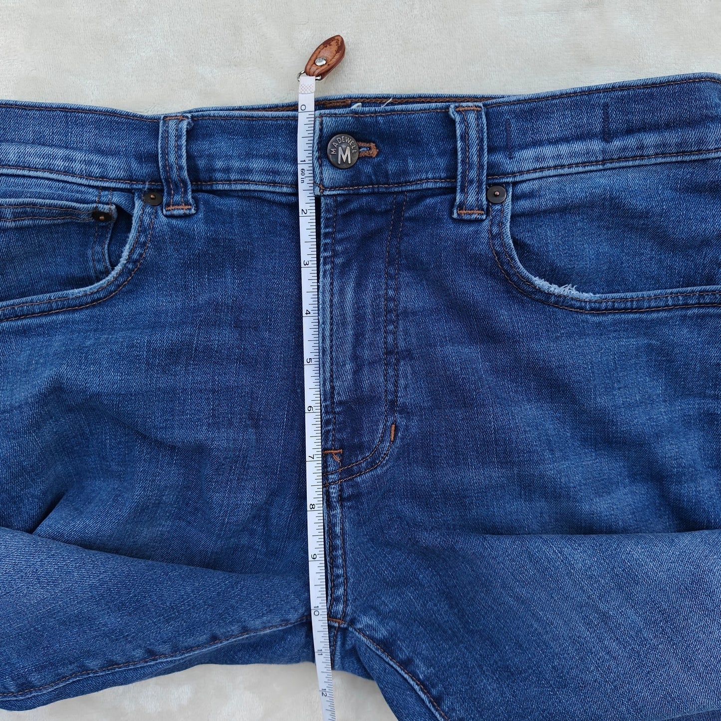 Madewell Men’s Athletic Slim Jeans W32 L30 Blue CoolMax Stretch Denim