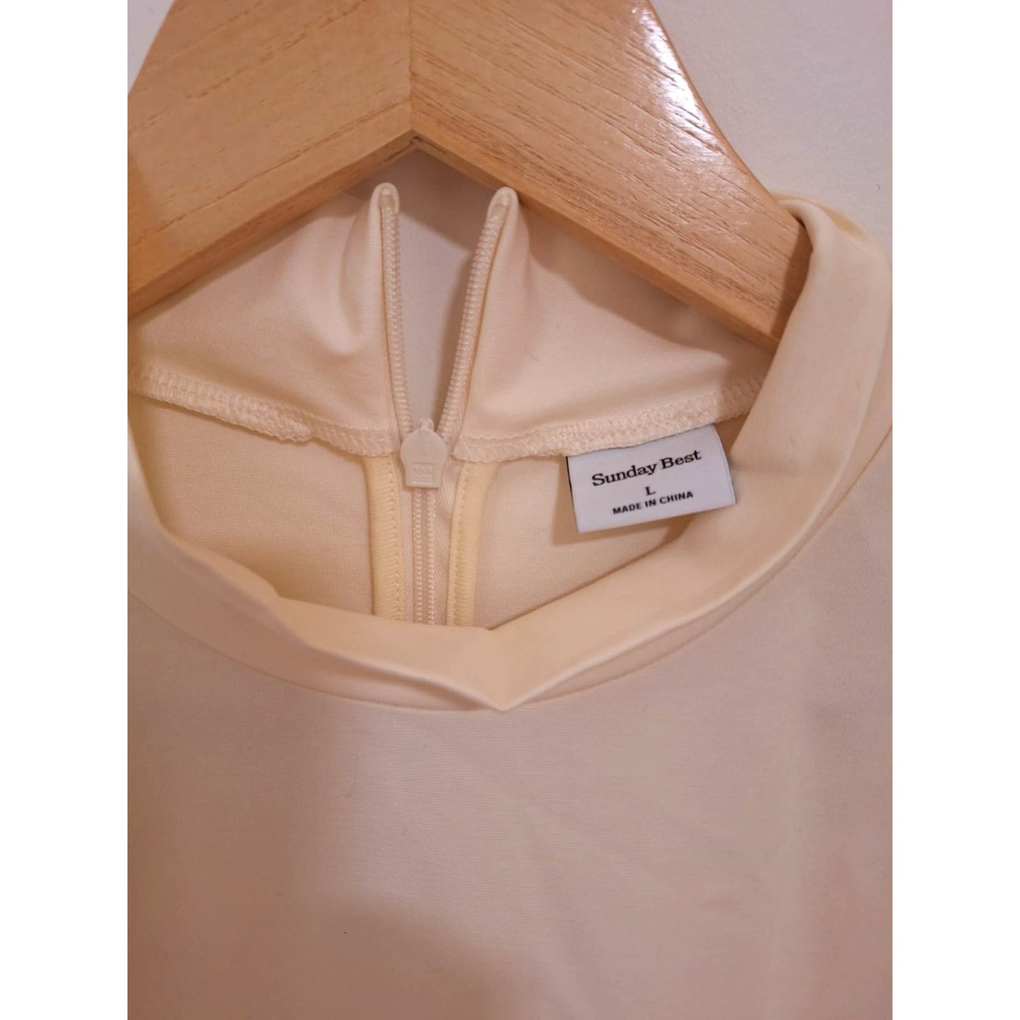 Sunday Best Freedance Mock Neck Mini Dress NWT L Vintage White Aritzia