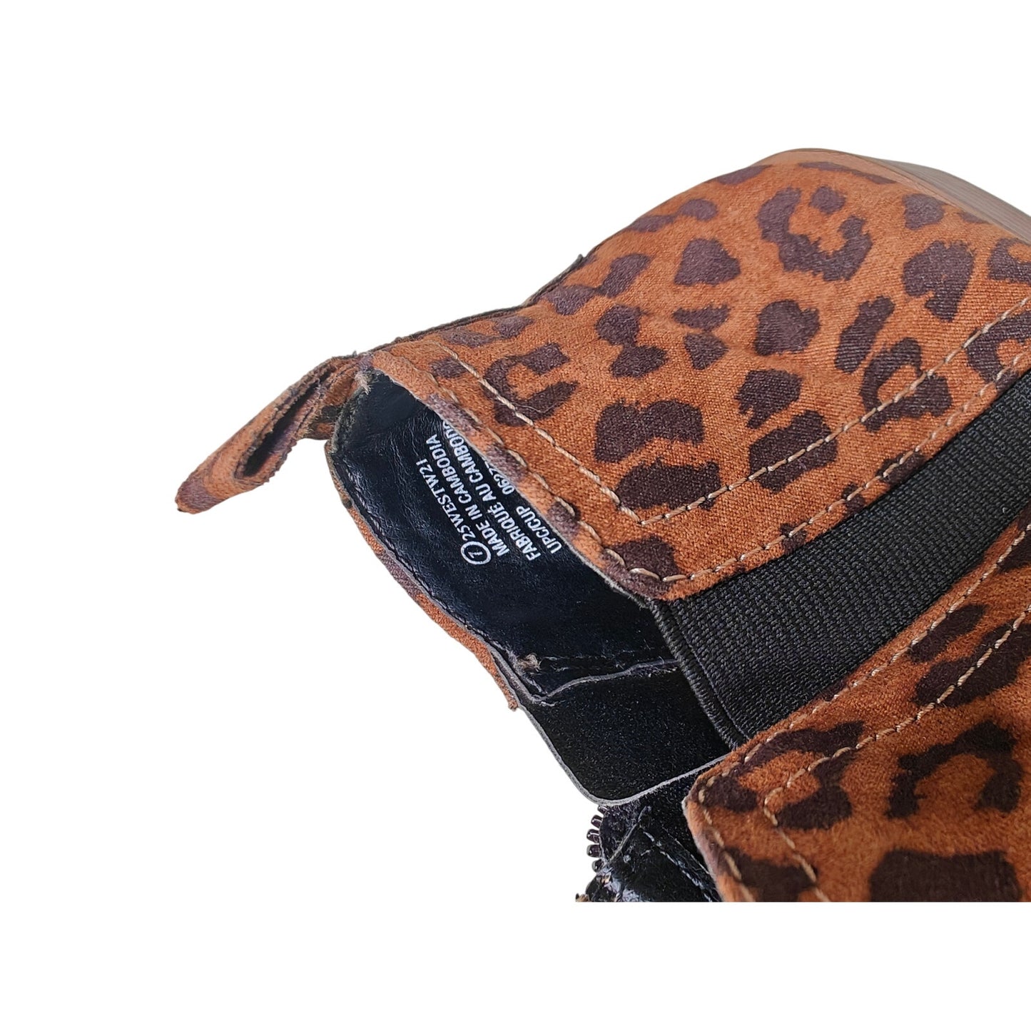 George Leopard Print Ankle Boots Women’s Size 7 Zip Up Booties Animal Print