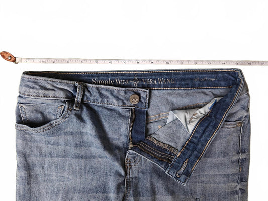 Vera Wang Roll Cuff Capri Jeans - Size 10