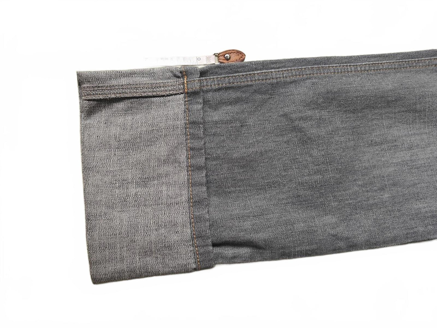 Moda International Gray Straight Leg Button Fly Jeans - Size 6