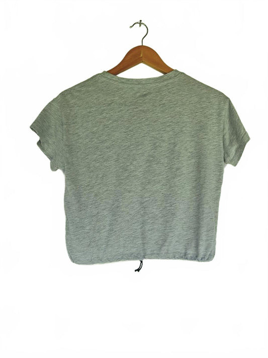 MTV Graphic Crop Tee Gray Retro Crop Top