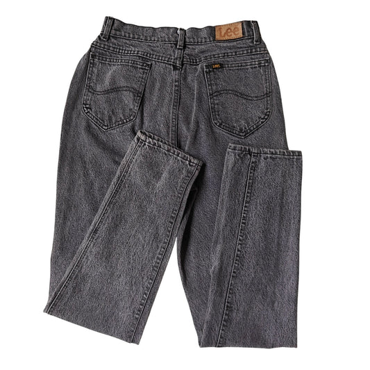 Lee Vintage High Rise Tapered Jeans Gray Wash 90s Mom Style Women’s 11