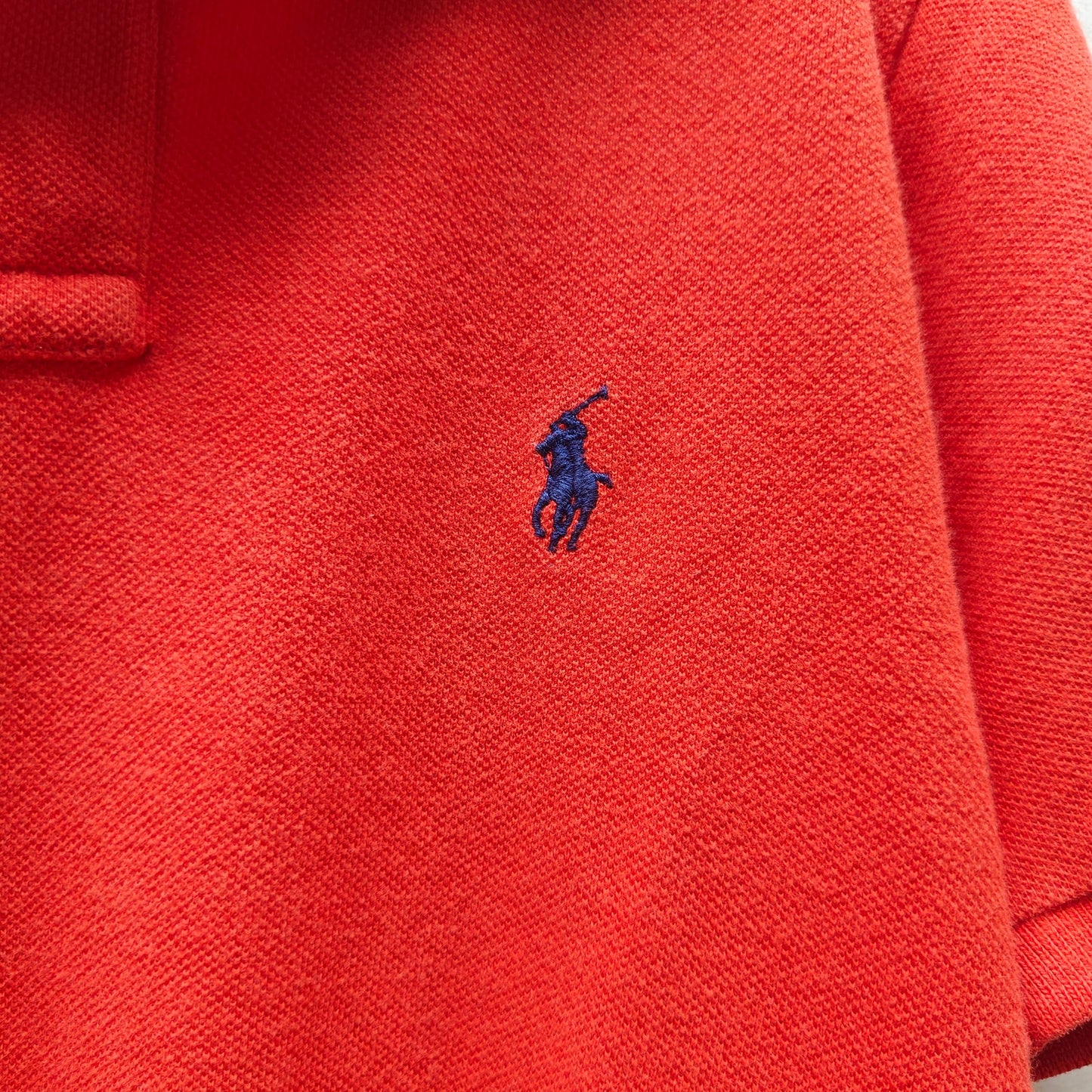 Polo Ralph Lauren Kids Orange Cotton Polo Pony Logo, Short Sleeve, Classic Fit