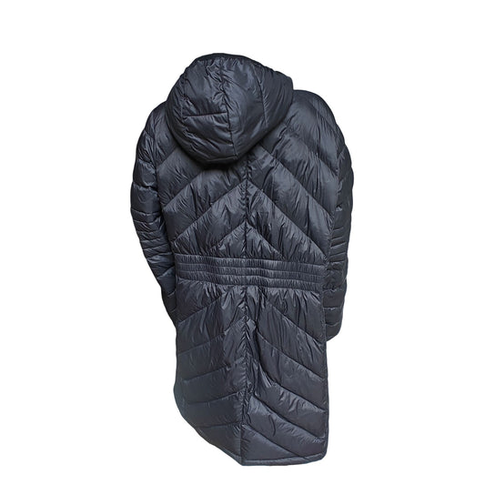 Michael Kors Packable Down Puffer Coat Black Hooded Long Jacket Women’s 1X Plus Size