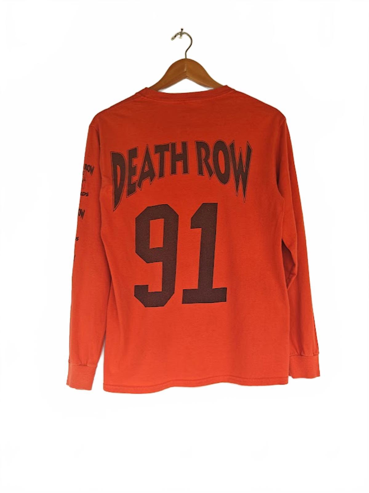 Death Row Records Orange Long Sleeve T-Shirt - Size S