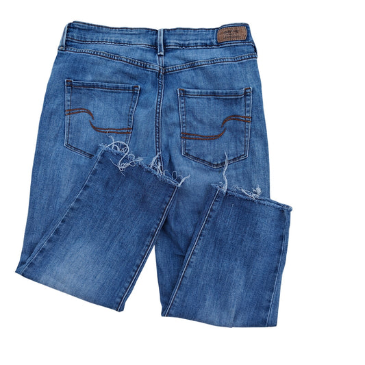 Signature by Levi Strauss High Rise Slim Crop Jeans 8 / W29 Medium Wash