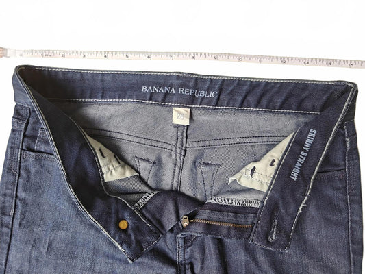 Banana Republic Skinny Straight Dark Wash Jeans - Size 26