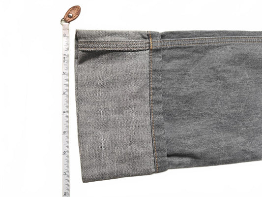 Moda International Gray Straight Leg Button Fly Jeans - Size 6