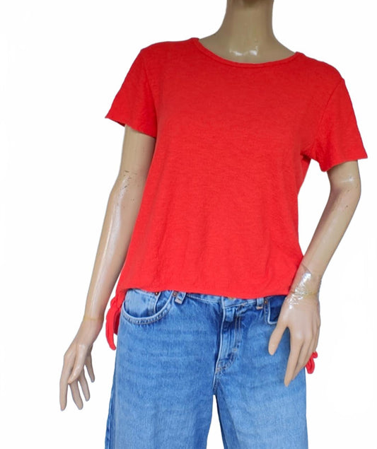 Madewell Red Knit Short Sleeve Top Women’s - Size S