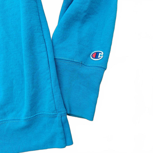 Champion Blue Crewneck Sweatshirt Men’s Large Athletic Pullover Vintage Look