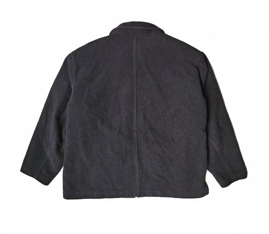 Covington Men’s Full Zip Wool Jacket Black Warm Casual Outerwear Size XXL