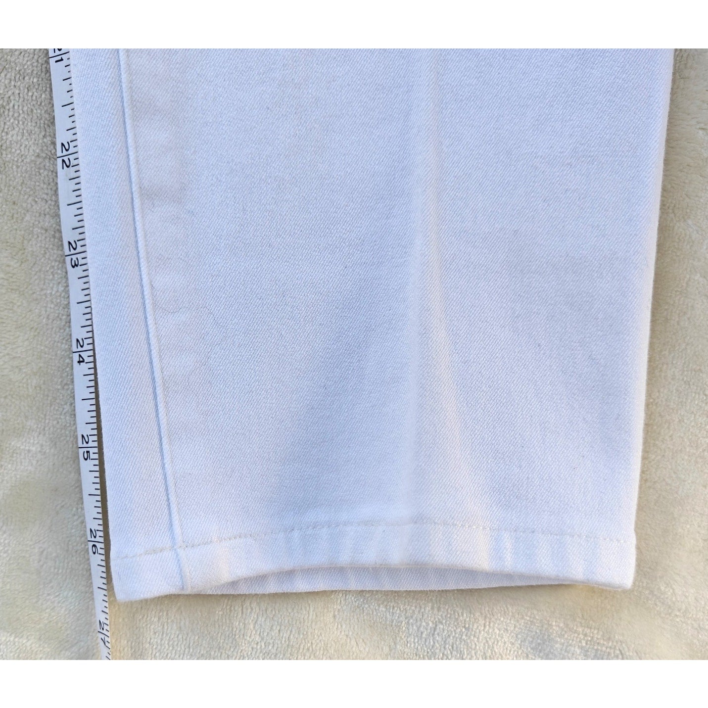 Lauren Ralph Lauren White Skinny Jeans Women’s Size 12 Stretch Denim