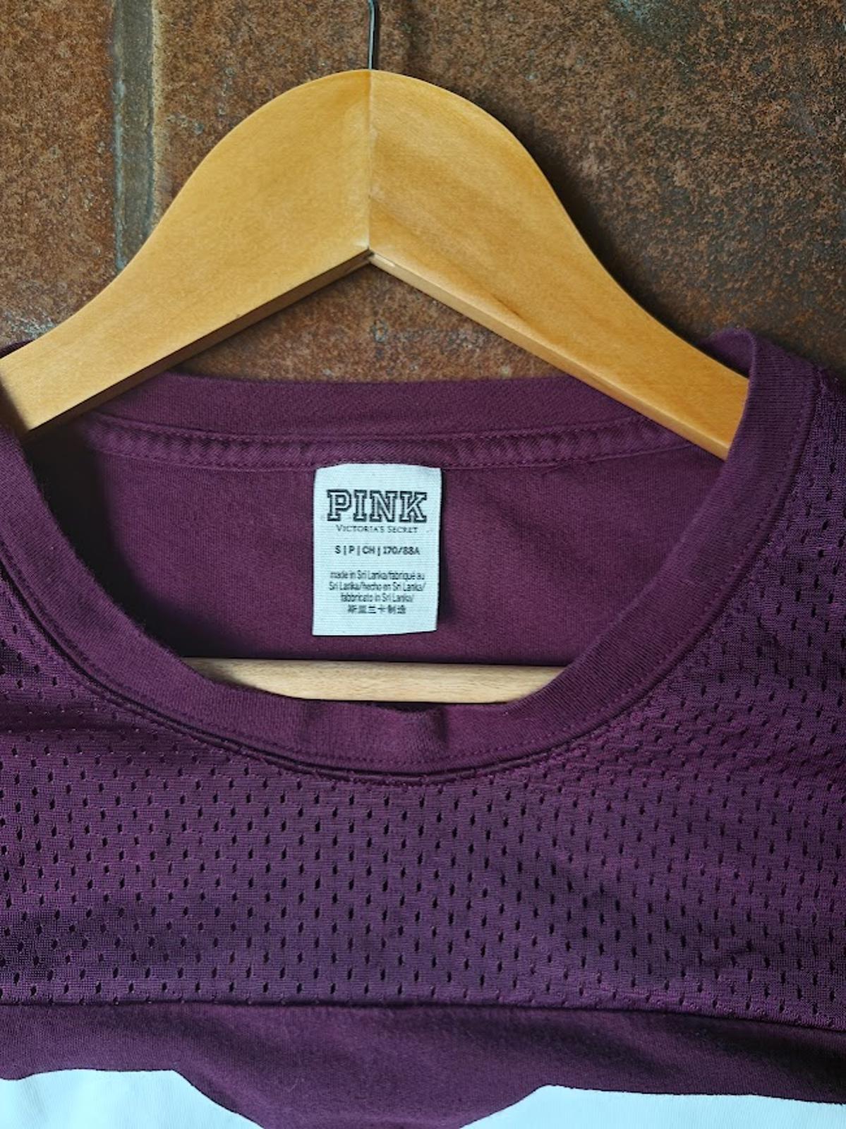 Pink Brand Burgundy Sports Jersey - Size S