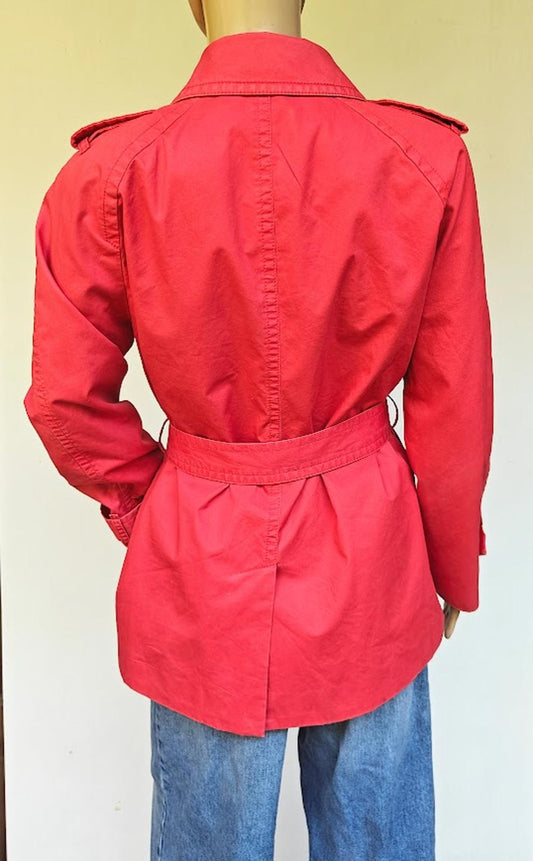 Coach Red Trench Coat - Size S