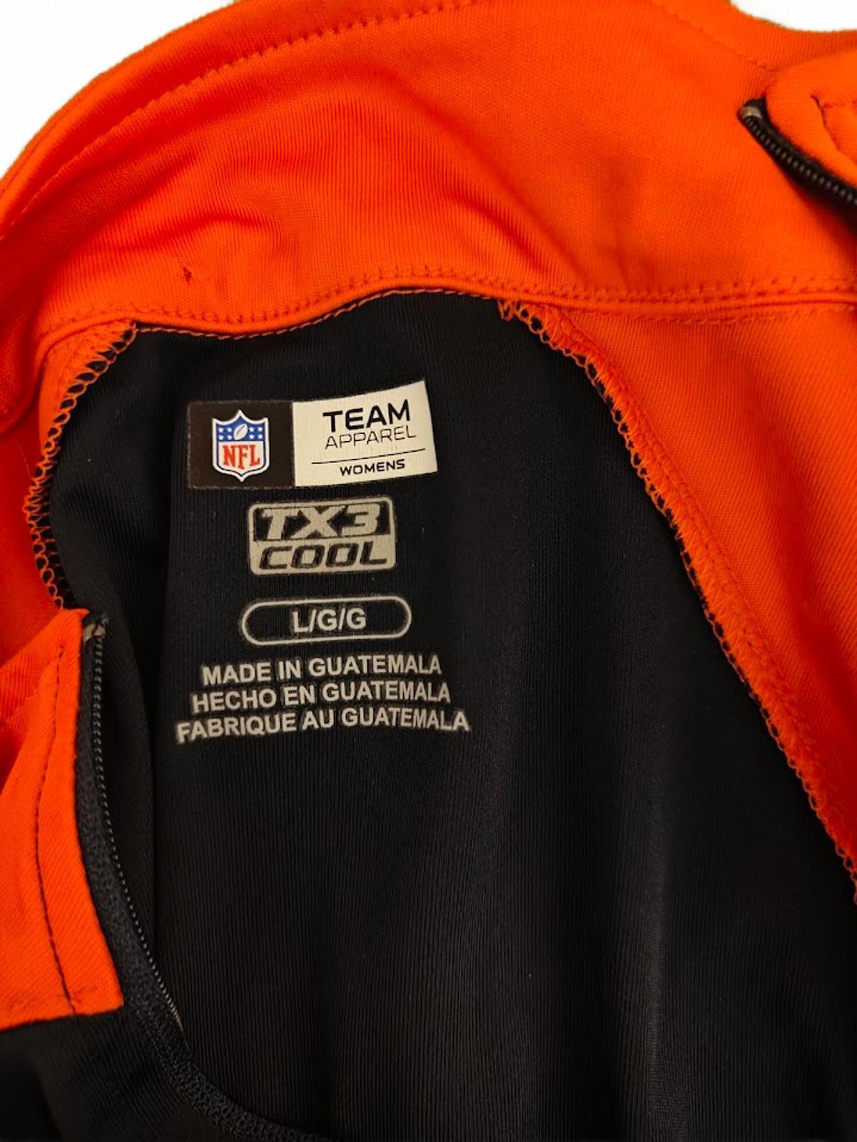 Chicago Bears NFL 1/4 Zip – Orange & Navy - Size L