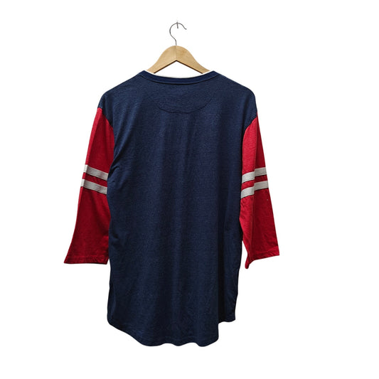 Mitchell & Ness St. Louis Cardinals Raglan Henley 3/4 Sleeve Size L
