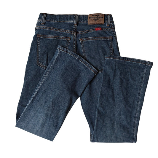 Wrangler Boys Jeans 14 Slim Classic Bootcut Blue Denim Western Cowboy