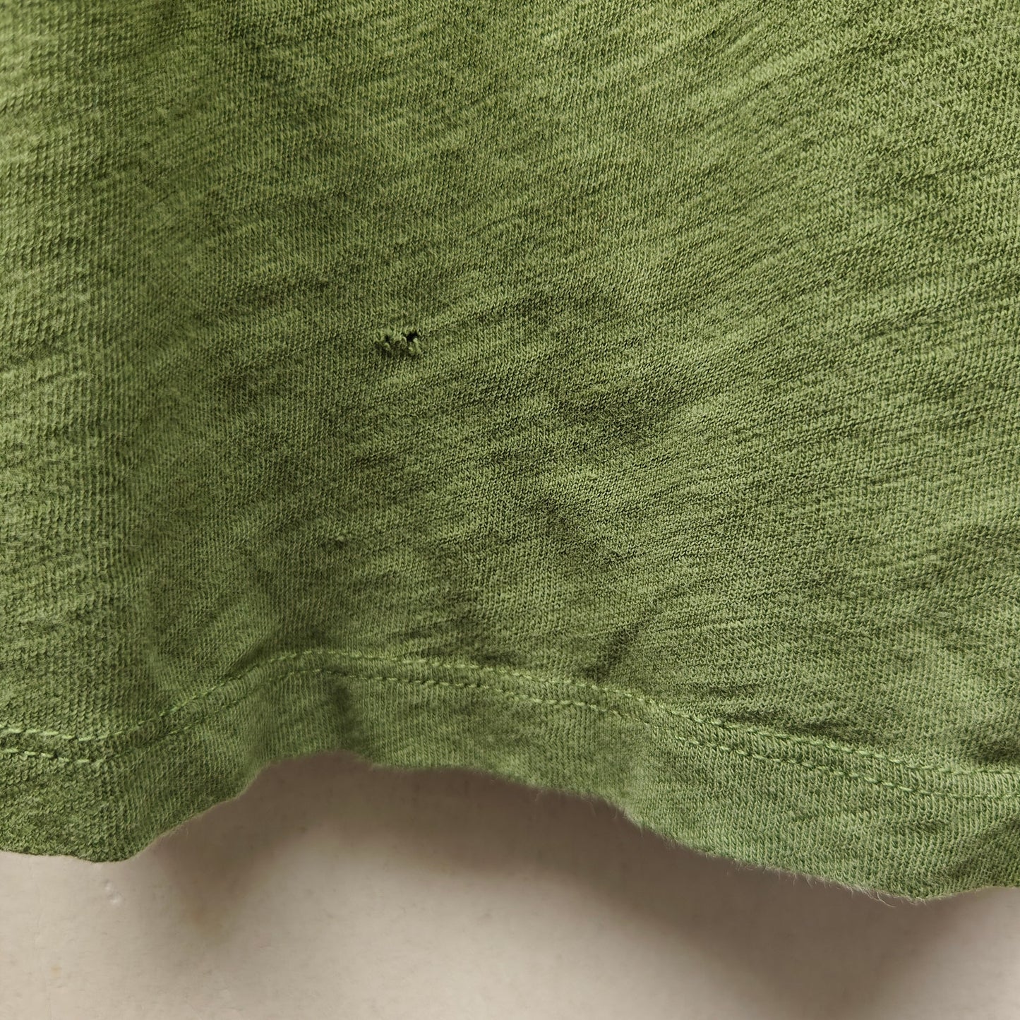 J.Crew Girlfriend Tee Olive Green Slub Cotton Short Sleeve Crewneck