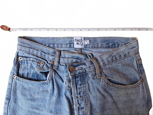 Princess Polly Straight Leg Crossover Jeans - Size 6