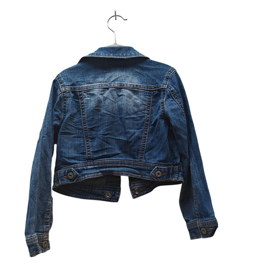 Arizona Jean Co kids denim jacket blue stretch trucker XS, medium wash