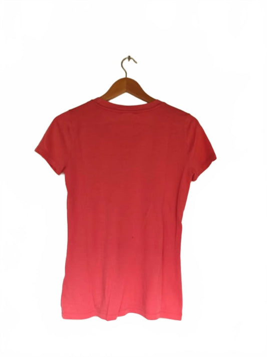 Hollister Red Graphic Logo T-Shirt Women’s Small