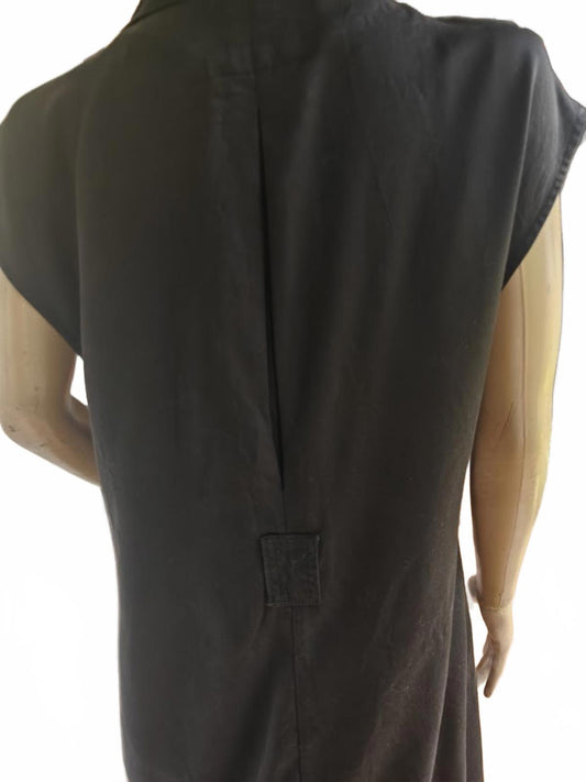 Elie Tahari Black Sleeveless Duster - Size S