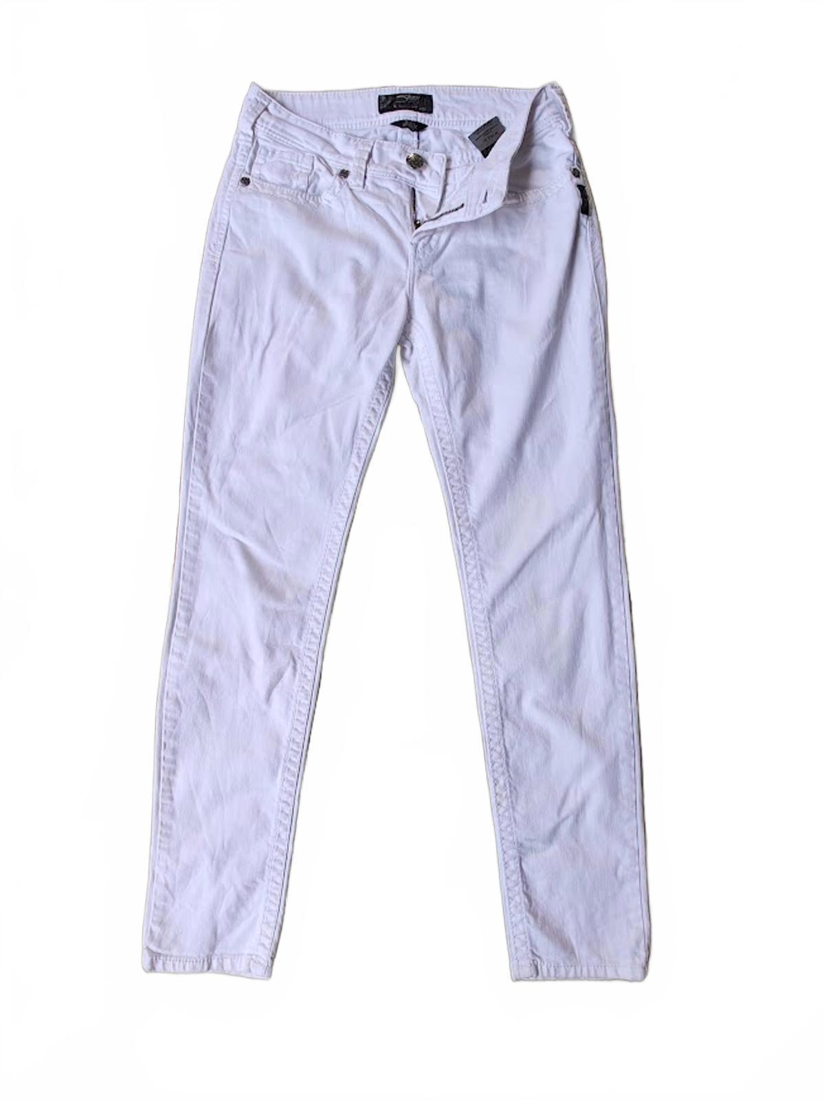 Silver Suki Skinny Jeans in White - Size 28/31