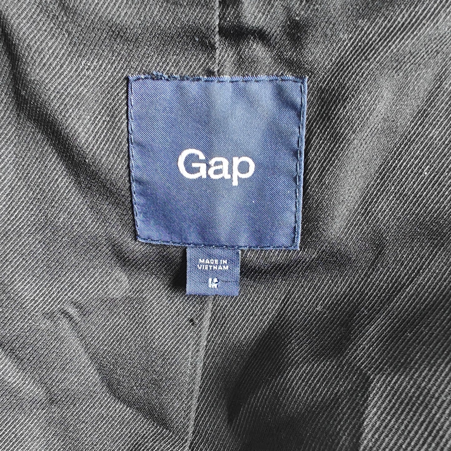 GAP Women’s Trench Coat Navy Double-Breasted Classic Water-Resistant