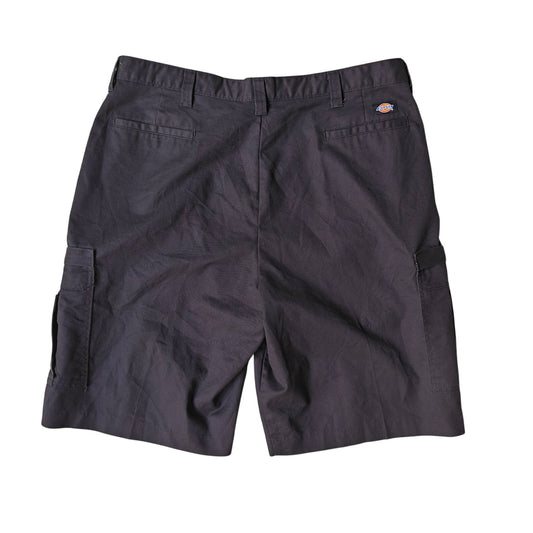 Dickies Men’s Cargo Work Shorts Black Size 40 LR5420BK – 13" Inseam, Loose Fit Utility Pockets