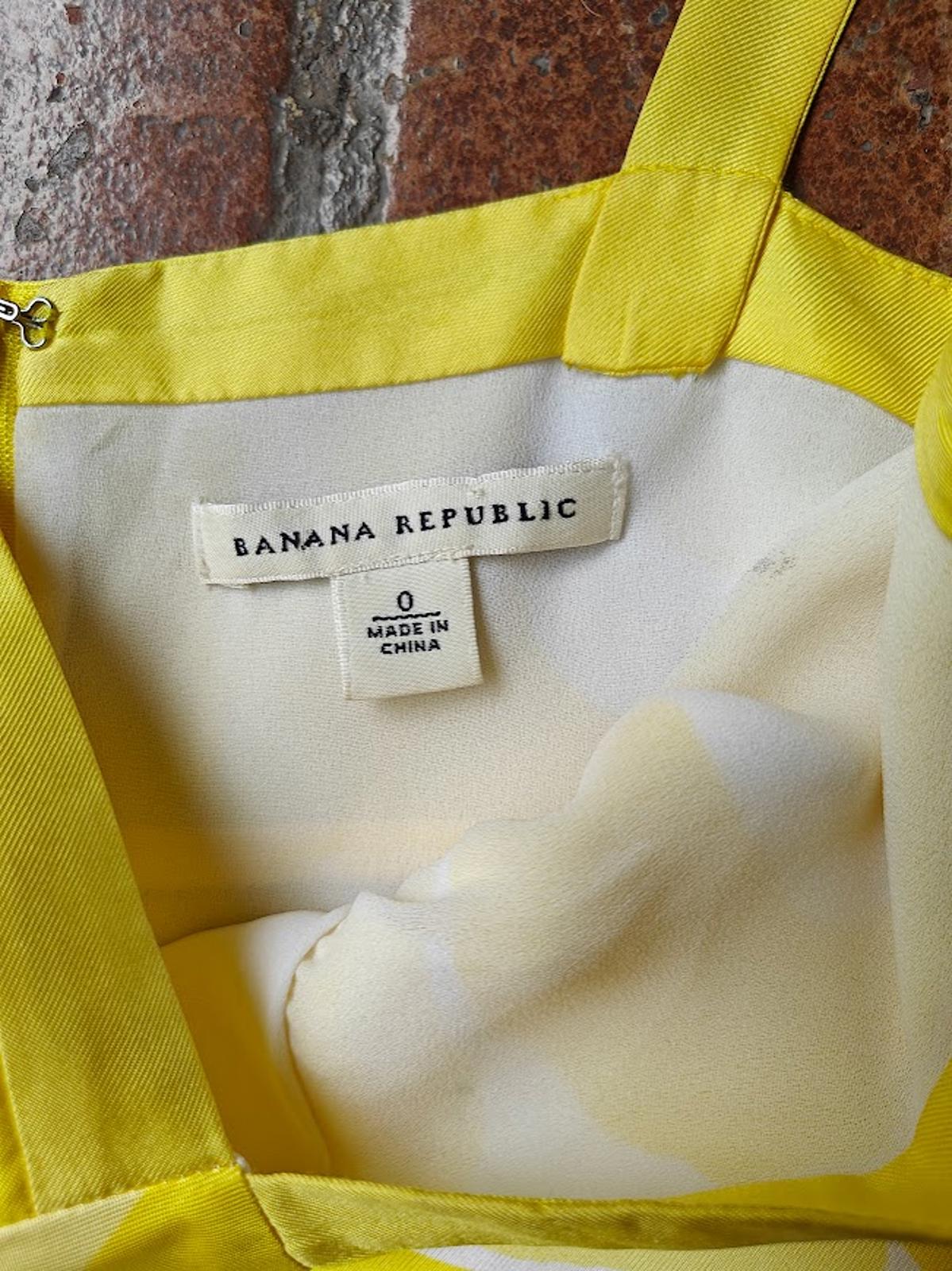 Banana Republic Yellow Silk Dress - Size 0