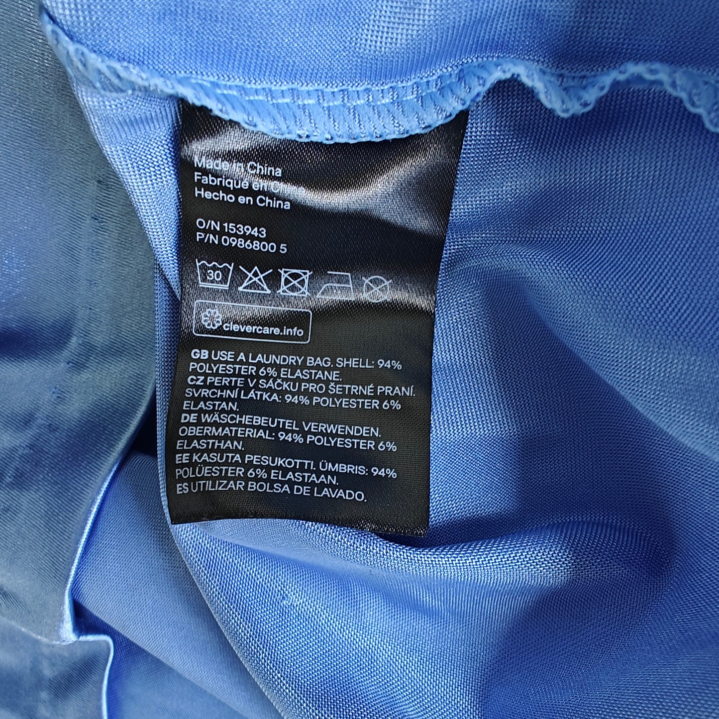 H&M Divided Blue Satin Slip Dress NWT Backless Strappy Mini Party Dress L