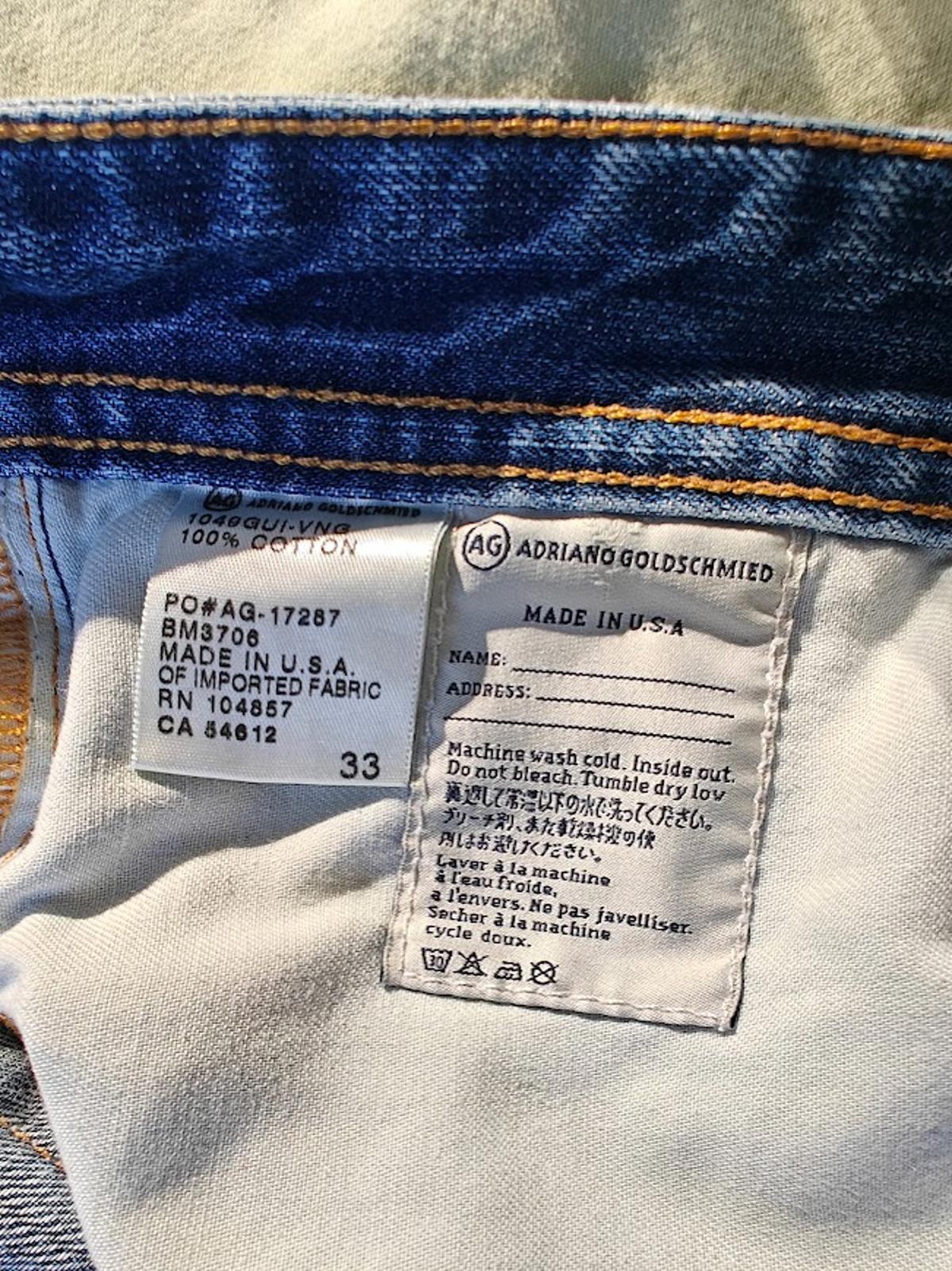 Adriano Goldschmied Men's The Protégé Straight Leg Jeans - Size 33