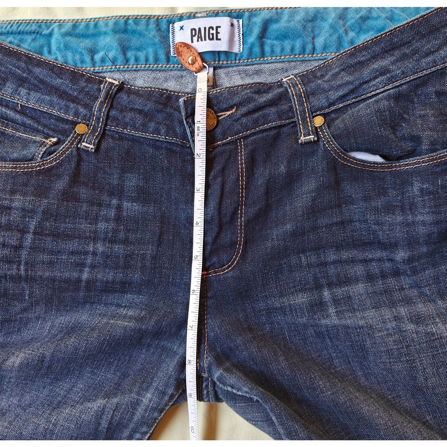 PAIGE Jimmy Jimmy Skinny Jeans Dark Wash Stretch Mid Rise