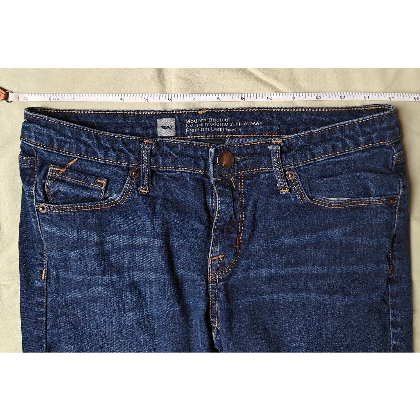 Mossimo Kids Modern Bootcut Jeans Blue Denim Size 4S Short Girls