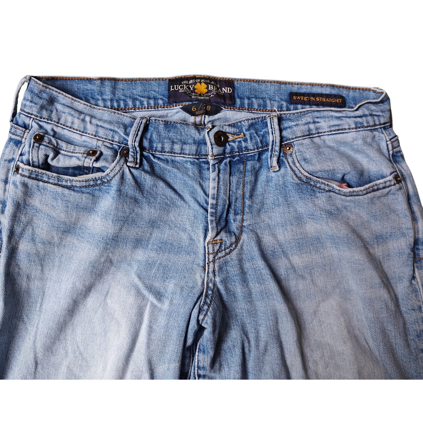 Lucky Brand Sweet N Straight Jeans Women’s 6/28 Blue Medium Wash