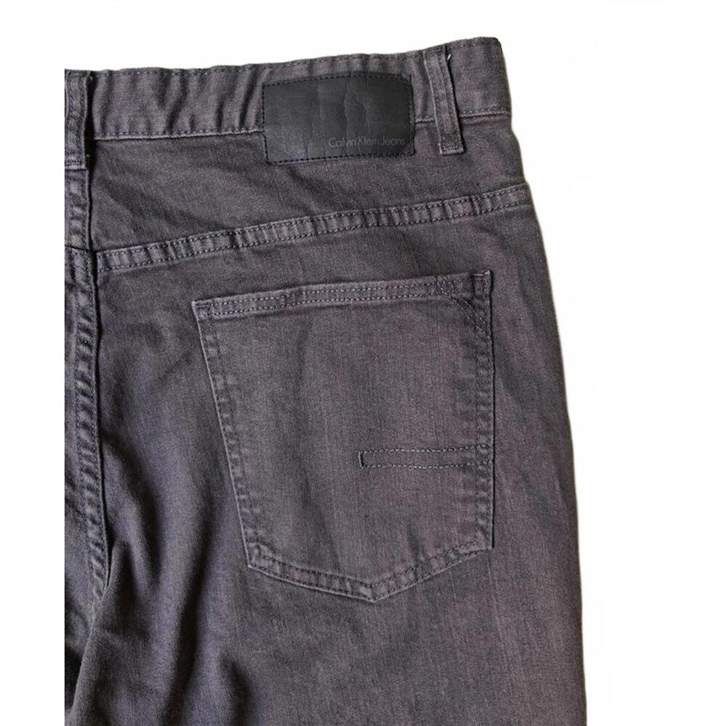 Calvin Klein Men's Straight Leg Gray Jeans - Size 36/30