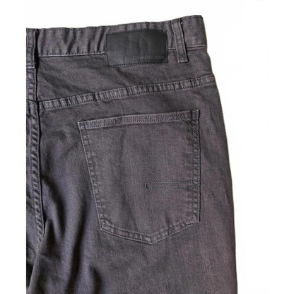 Calvin Klein Men's Straight Leg Gray Jeans - Size 36/30