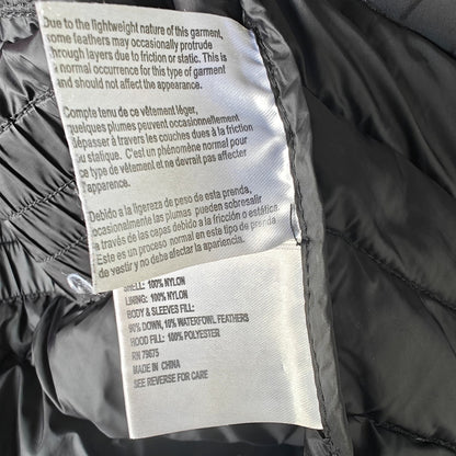 Michael Kors Packable Down Puffer Coat Black Hooded Long Jacket Women’s 1X Plus Size