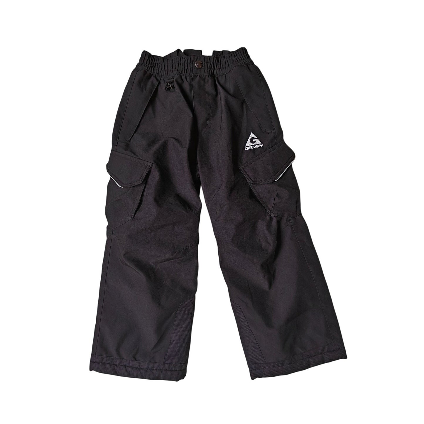 Gerry Kids Ski Snow Pants XS 5/6 Black Fleece Lined Waterproof