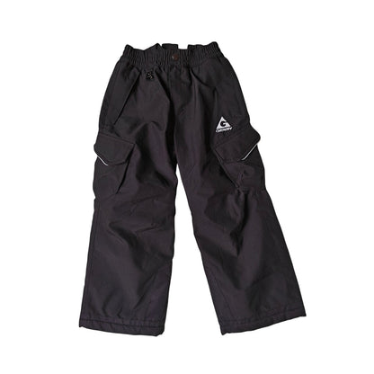 Gerry Kids Ski Snow Pants XS 5/6 Black Fleece Lined Waterproof