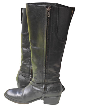 Ariat Black Leather Tall Riding Harness Boots Women’s Size 9 Equestrian Style