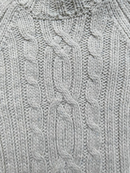 Vintage Abercrombie Cable Knit Wool Turtleneck Sweater Women’s