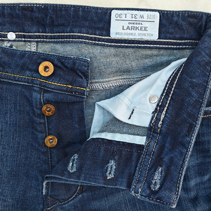 Diesel Larkee W31 Straight Leg Jeans Dark Wash Stretch Button Fly