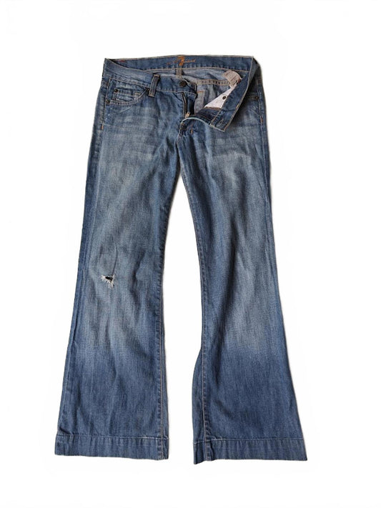 7 for all Mankind Low Rise Boot Cut Jeans - Size 25