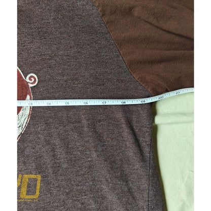 Pink Floyd “Animals” Pig Raglan Baseball Tee Brown/Heather 3/4 Sleeve Concert Graphic (Est. Men’s L)